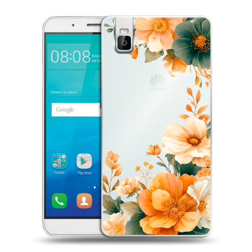 Пластиковый чехол на Huawei ShotX с принтом Цветы принт Пластиковый чехол на Huawei ShotX с принтом Цветы принт