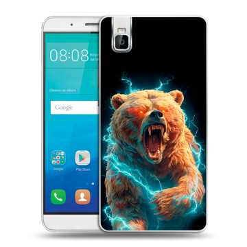 Пластиковый чехол на Huawei ShotX с принтом Медведь Пластиковый чехол на Huawei ShotX с принтом Медведь