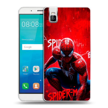 Пластиковый чехол на Huawei ShotX с принтом Spiderman Человек паук Пластиковый чехол на Huawei ShotX с принтом Spiderman Человек паук