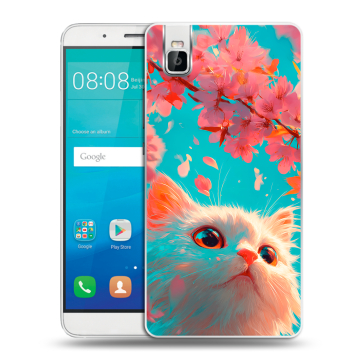 Пластиковый чехол на Huawei ShotX с принтом Красивый кот Пластиковый чехол на Huawei ShotX с принтом Красивый кот