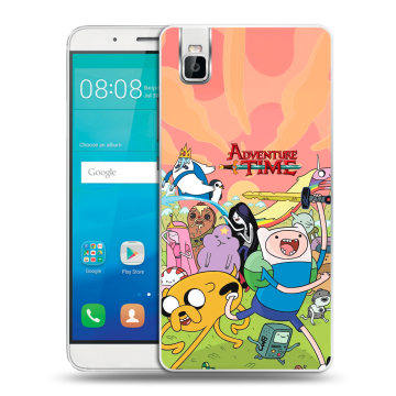 Пластиковый чехол на Huawei ShotX с принтом Adventure time Время приключений Пластиковый чехол на Huawei ShotX с принтом Adventure time Время приключений