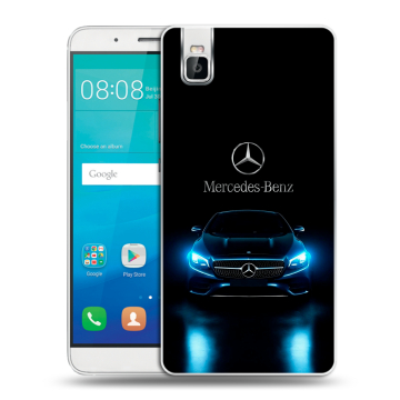 Пластиковый чехол на Huawei ShotX с принтом Mercedes Мерседес