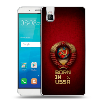Пластиковый чехол на Huawei ShotX с принтом Флаг Герб СССР Пластиковый чехол на Huawei ShotX с принтом Флаг Герб СССР