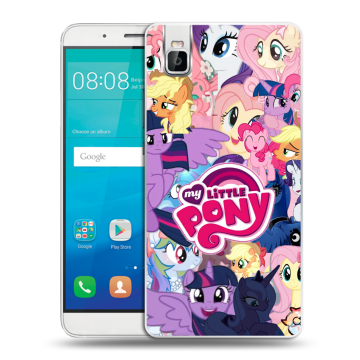 Пластиковый чехол на Huawei ShotX с принтом My little pony Дружба чудо Пластиковый чехол на Huawei ShotX с принтом My little pony Дружба чудо