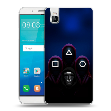 Пластиковый чехол на Huawei ShotX с принтом Игра Кальмара Пластиковый чехол на Huawei ShotX с принтом Игра Кальмара