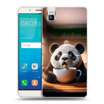 Пластиковый чехол на Huawei ShotX с принтом смешная панда Пластиковый чехол на Huawei ShotX с принтом смешная панда