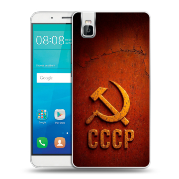 Пластиковый чехол на Huawei ShotX с принтом Флаг Герб СССР Пластиковый чехол на Huawei ShotX с принтом Флаг Герб СССР