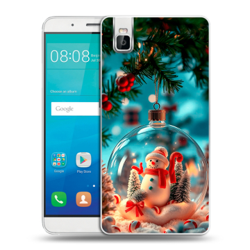 Пластиковый чехол на Huawei ShotX с принтом Новый год Пластиковый чехол на Huawei ShotX с принтом Новый год
