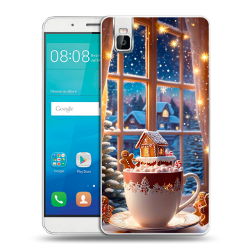 Пластиковый чехол на Huawei ShotX с принтом Новый год Пластиковый чехол на Huawei ShotX с принтом Новый год
