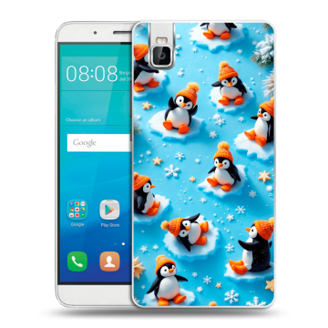 Пластиковый чехол на Huawei ShotX с принтом Новый год Пластиковый чехол на Huawei ShotX с принтом Новый год