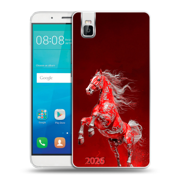 Пластиковый чехол на Huawei ShotX с принтом Новый год Пластиковый чехол на Huawei ShotX с принтом Новый год