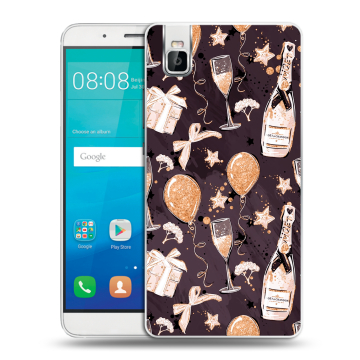 Пластиковый чехол на Huawei ShotX с принтом Новый год Пластиковый чехол на Huawei ShotX с принтом Новый год