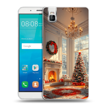 Пластиковый чехол на Huawei ShotX с принтом Новый год Пластиковый чехол на Huawei ShotX с принтом Новый год