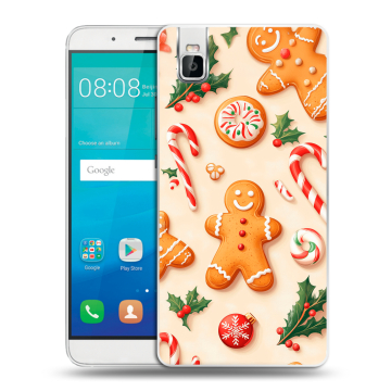 Пластиковый чехол на Huawei ShotX с принтом Новый год Пластиковый чехол на Huawei ShotX с принтом Новый год