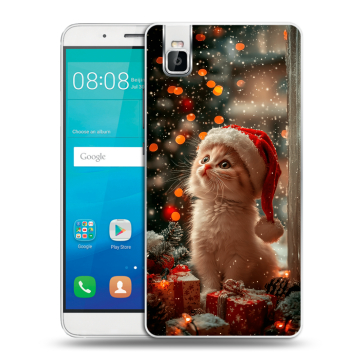 Пластиковый чехол на Huawei ShotX с принтом Новый год Пластиковый чехол на Huawei ShotX с принтом Новый год