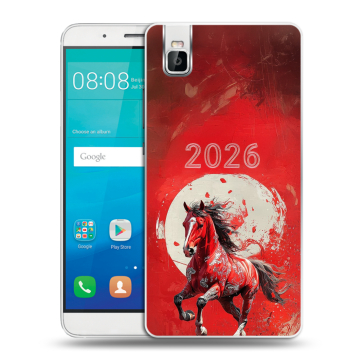 Пластиковый чехол на Huawei ShotX с принтом Новый год Пластиковый чехол на Huawei ShotX с принтом Новый год