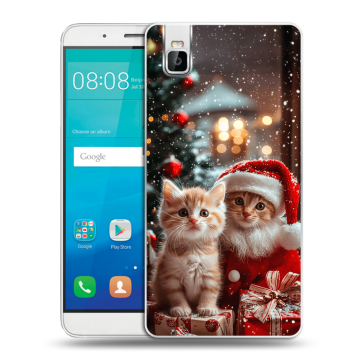 Пластиковый чехол на Huawei ShotX с принтом Новый год Пластиковый чехол на Huawei ShotX с принтом Новый год
