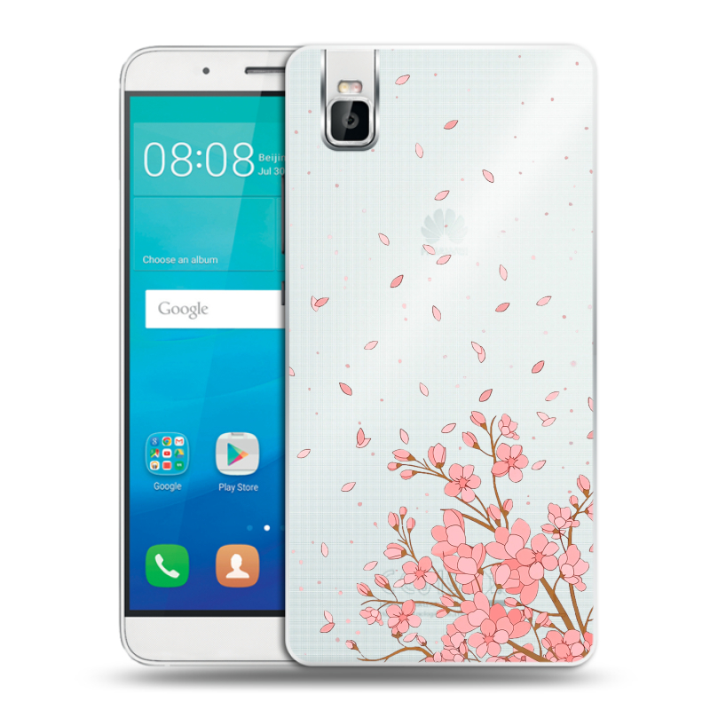 Пластиковый чехол на Huawei ShotX с принтом Ветка сакуры Пластиковый чехол на Huawei ShotX с принтом Ветка сакуры