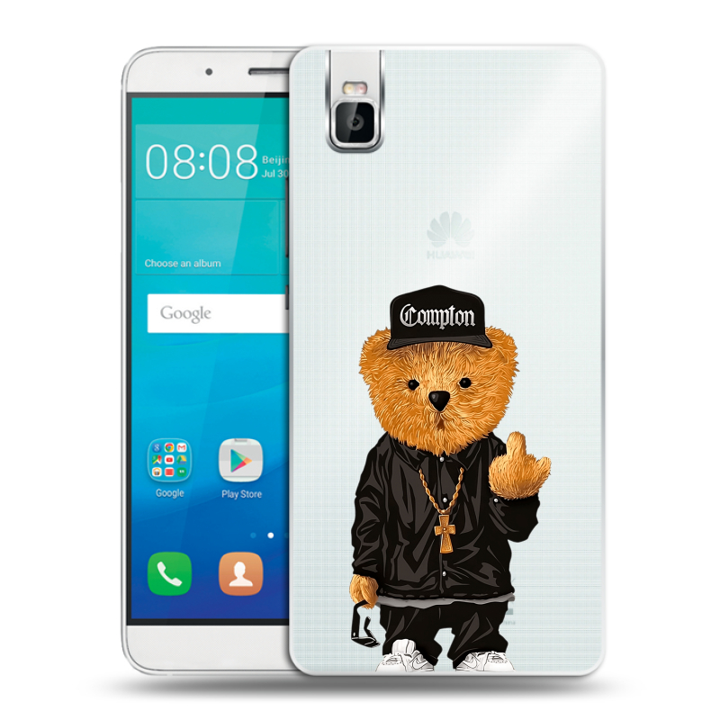 Пластиковый чехол на Huawei ShotX с принтом Мишка Пластиковый чехол на Huawei ShotX с принтом Мишка