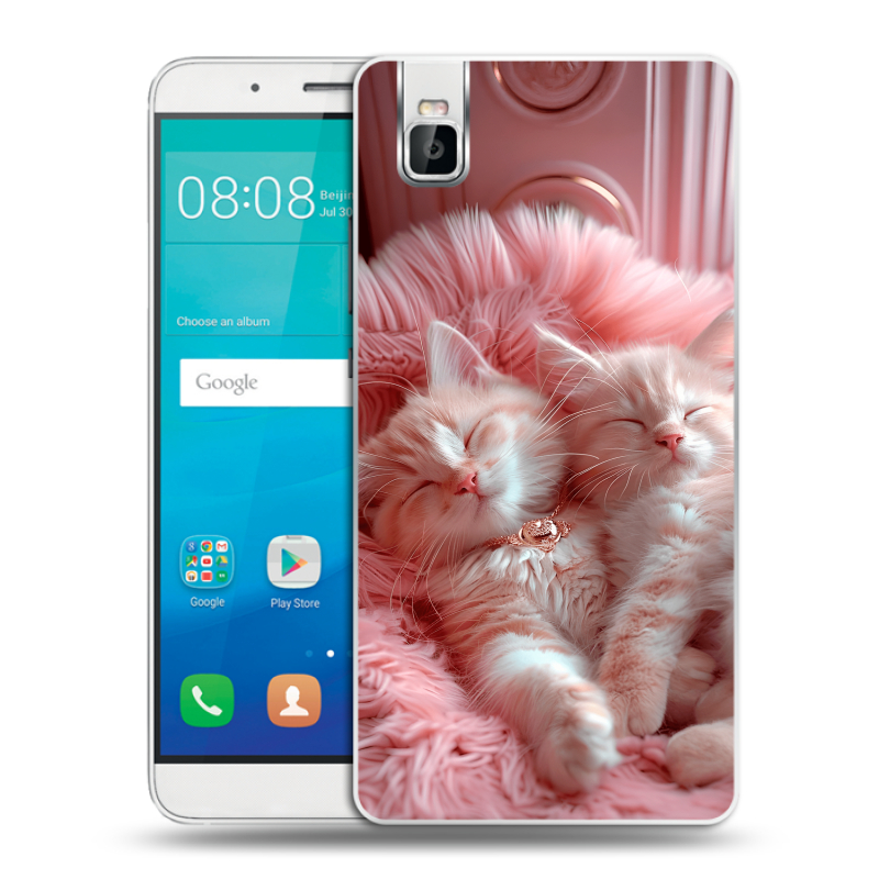 Пластиковый чехол на Huawei ShotX с принтом котята котики Пластиковый чехол на Huawei ShotX с принтом котята котики