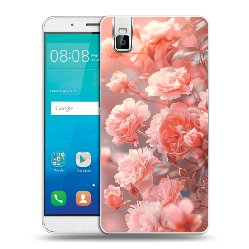 Пластиковый чехол на Huawei ShotX с принтом Розы цветы Пластиковый чехол на Huawei ShotX с принтом Розы цветы