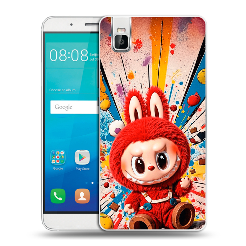 Пластиковый чехол на Huawei ShotX с принтом Labubu Лабубу Пластиковый чехол на Huawei ShotX с принтом Labubu Лабубу