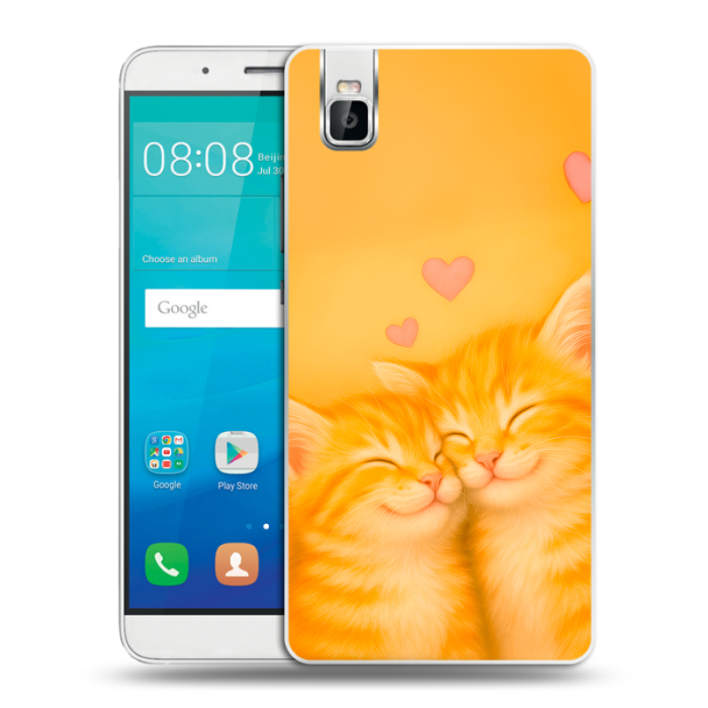 Пластиковый чехол на Huawei ShotX с принтом Милые котята Пластиковый чехол на Huawei ShotX с принтом Милые котята