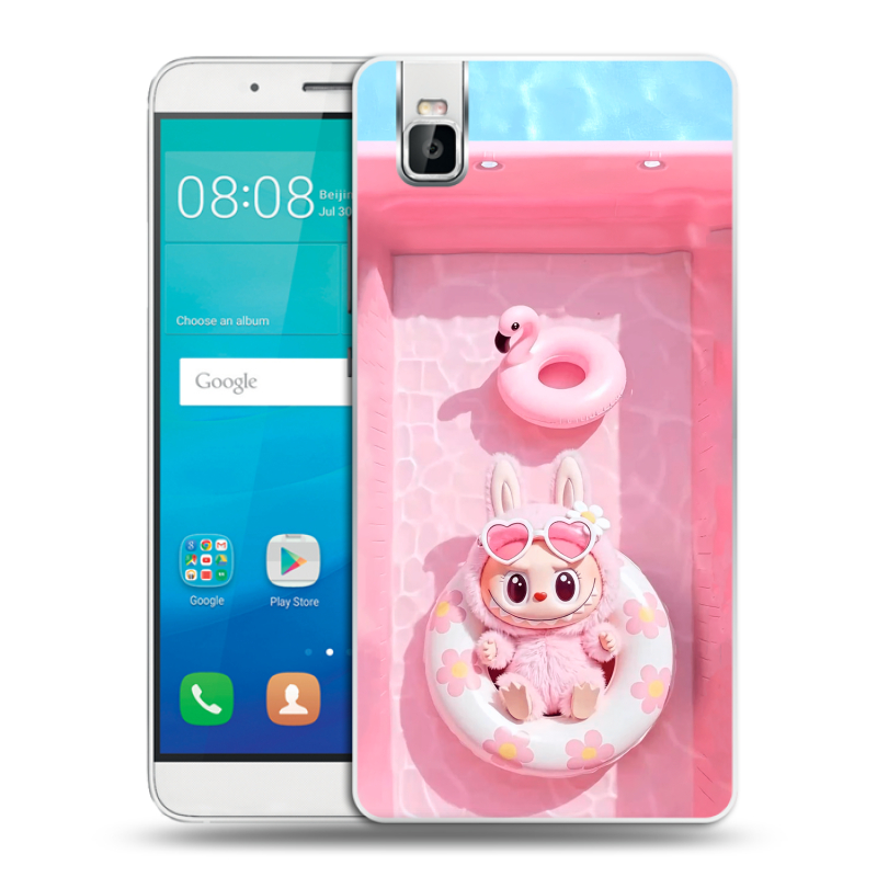 Пластиковый чехол на Huawei ShotX с принтом Labubu Лабубу Пластиковый чехол на Huawei ShotX с принтом Labubu Лабубу