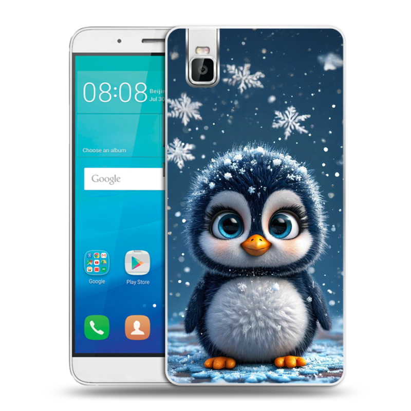 Пластиковый чехол на Huawei ShotX с принтом Новый год Пластиковый чехол на Huawei ShotX с принтом Новый год