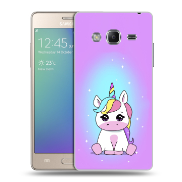 Пластиковый чехол на Samsung Z3 с принтом Единорог Пластиковый чехол на Samsung Z3 с принтом Единорог