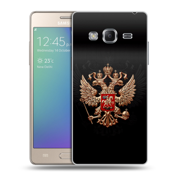 Пластиковый чехол на Samsung Z3 с принтом Герб России Пластиковый чехол на Samsung Z3 с принтом Герб России