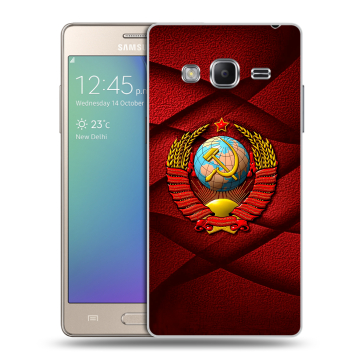 Пластиковый чехол на Samsung Z3 с принтом Герб СССР Пластиковый чехол на Samsung Z3 с принтом Герб СССР
