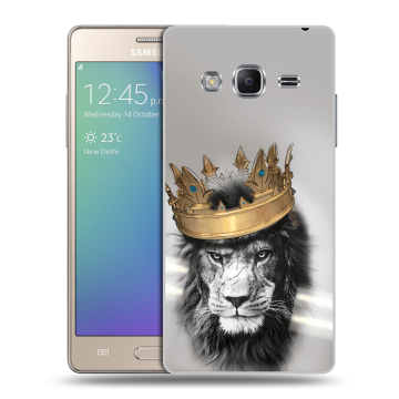 Пластиковый чехол на Samsung Z3 с принтом Лев с короной Пластиковый чехол на Samsung Z3 с принтом Лев с короной