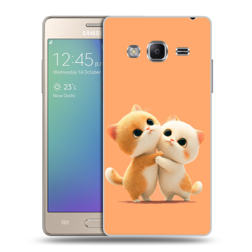 Пластиковый чехол на Samsung Z3 с принтом Милые котики Пластиковый чехол на Samsung Z3 с принтом Милые котики
