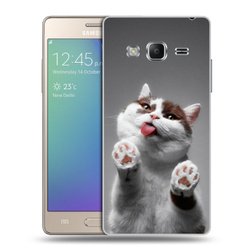 Пластиковый чехол на Samsung Z3 с принтом Коты Пластиковый чехол на Samsung Z3 с принтом Коты