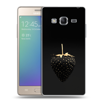 Пластиковый чехол на Samsung Z3 с принтом Черная клубника