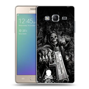 Пластиковый чехол на Samsung Z3 с принтом Скелет Пластиковый чехол на Samsung Z3 с принтом Скелет