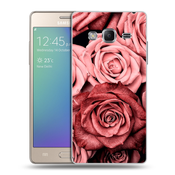 Пластиковый чехол на Samsung Z3 с принтом Цветы розы Пластиковый чехол на Samsung Z3 с принтом Цветы розы