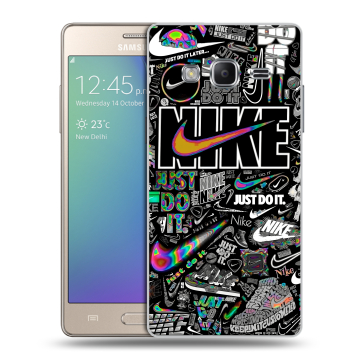 Пластиковый чехол на Samsung Z3 с принтом Найк Пластиковый чехол на Samsung Z3 с принтом Найк