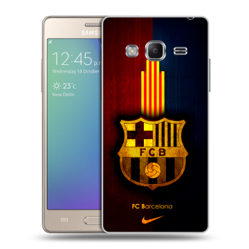 Пластиковый чехол на Samsung Z3 с принтом Барселона Barcelona Пластиковый чехол на Samsung Z3 с принтом Барселона Barcelona
