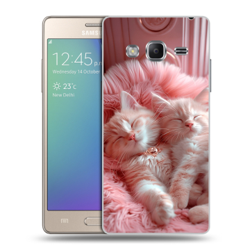Пластиковый чехол на Samsung Z3 с принтом котята котики Пластиковый чехол на Samsung Z3 с принтом котята котики