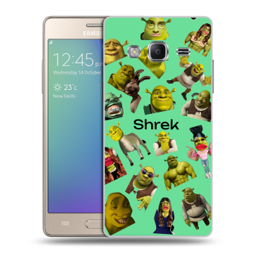 Пластиковый чехол на Samsung Z3 с принтом Шрек Shrek