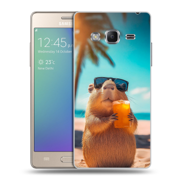 Пластиковый чехол на Samsung Z3 с принтом Капибара Пластиковый чехол на Samsung Z3 с принтом Капибара