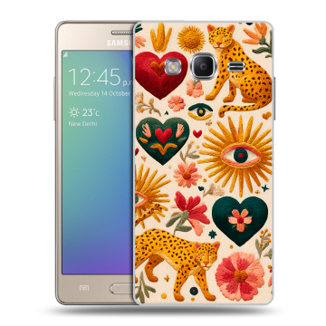 Пластиковый чехол на Samsung Z3 с принтом Модный принт