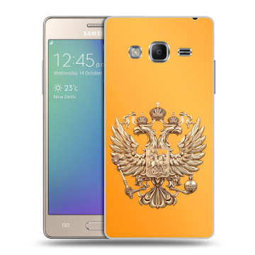 Пластиковый чехол на Samsung Z3 с принтом Герб Флаг России Пластиковый чехол на Samsung Z3 с принтом Герб Флаг России