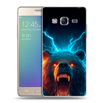 Пластиковый чехол на Samsung Z3 с принтом Медведь Пластиковый чехол на Samsung Z3 с принтом Медведь
