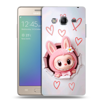 Пластиковый чехол на Samsung Z3 с принтом Labubu Лабубу Пластиковый чехол на Samsung Z3 с принтом Labubu Лабубу