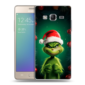 Пластиковый чехол на Samsung Z3 с принтом Гринч Новый год Рождество Пластиковый чехол на Samsung Z3 с принтом Гринч Новый год Рождество