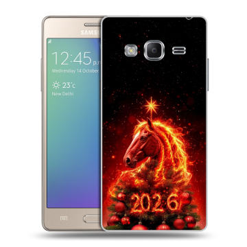 Пластиковый чехол на Samsung Z3 с принтом Новый год Пластиковый чехол на Samsung Z3 с принтом Новый год
