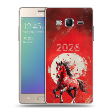 Пластиковый чехол на Samsung Z3 с принтом Новый год Пластиковый чехол на Samsung Z3 с принтом Новый год